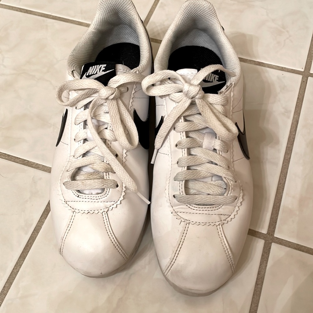 White Nike Cortez sneaker